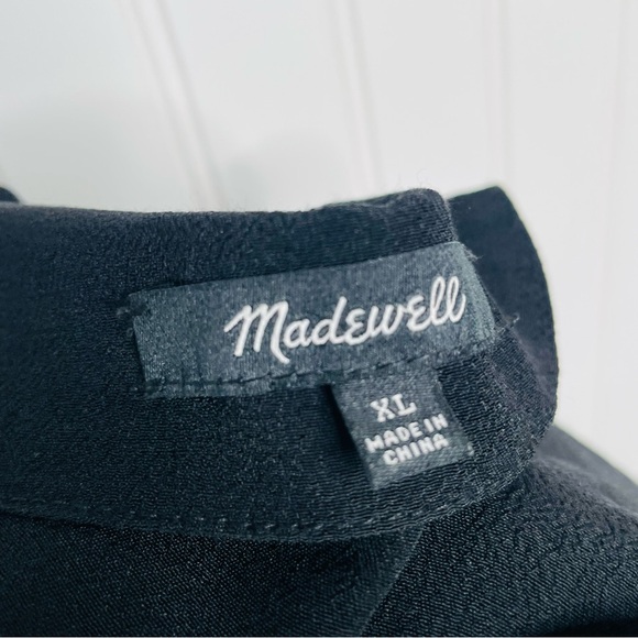 Madewell Side Button Detail Short Sleeve Dress - Picture 8 of 9